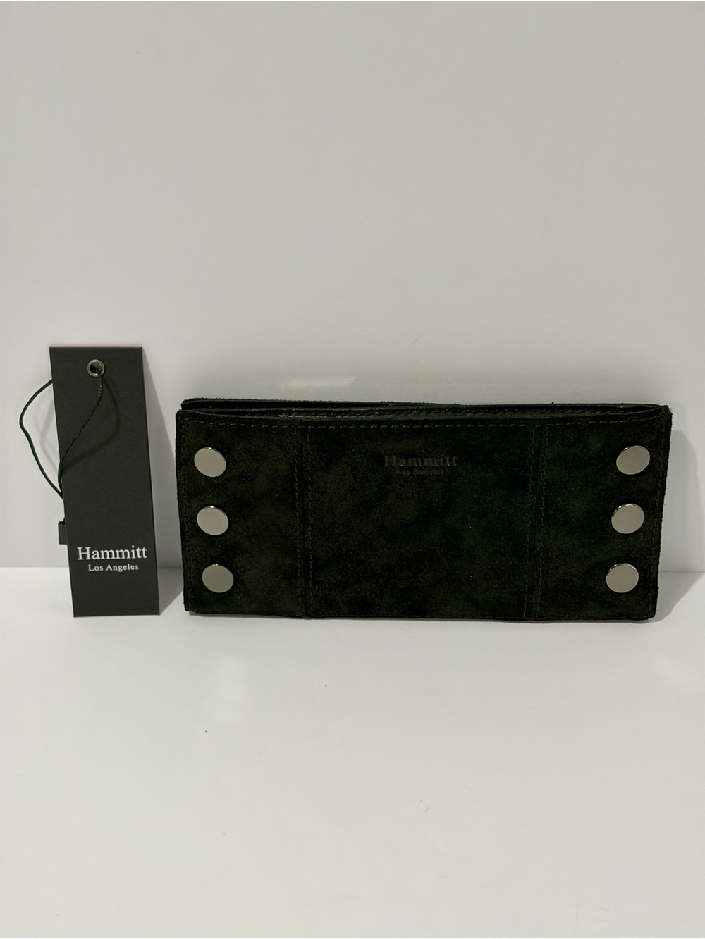 Hammitt Black 110 North Wallet in Space Buffed Suede/Gunmetal Hardware - Picture 9 of 10